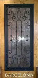 Barcelona wrought iron door.